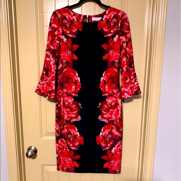 🌹Stunning Calvin Klien Cocktail Dress - Sz. 6 - Picture 1 of 8